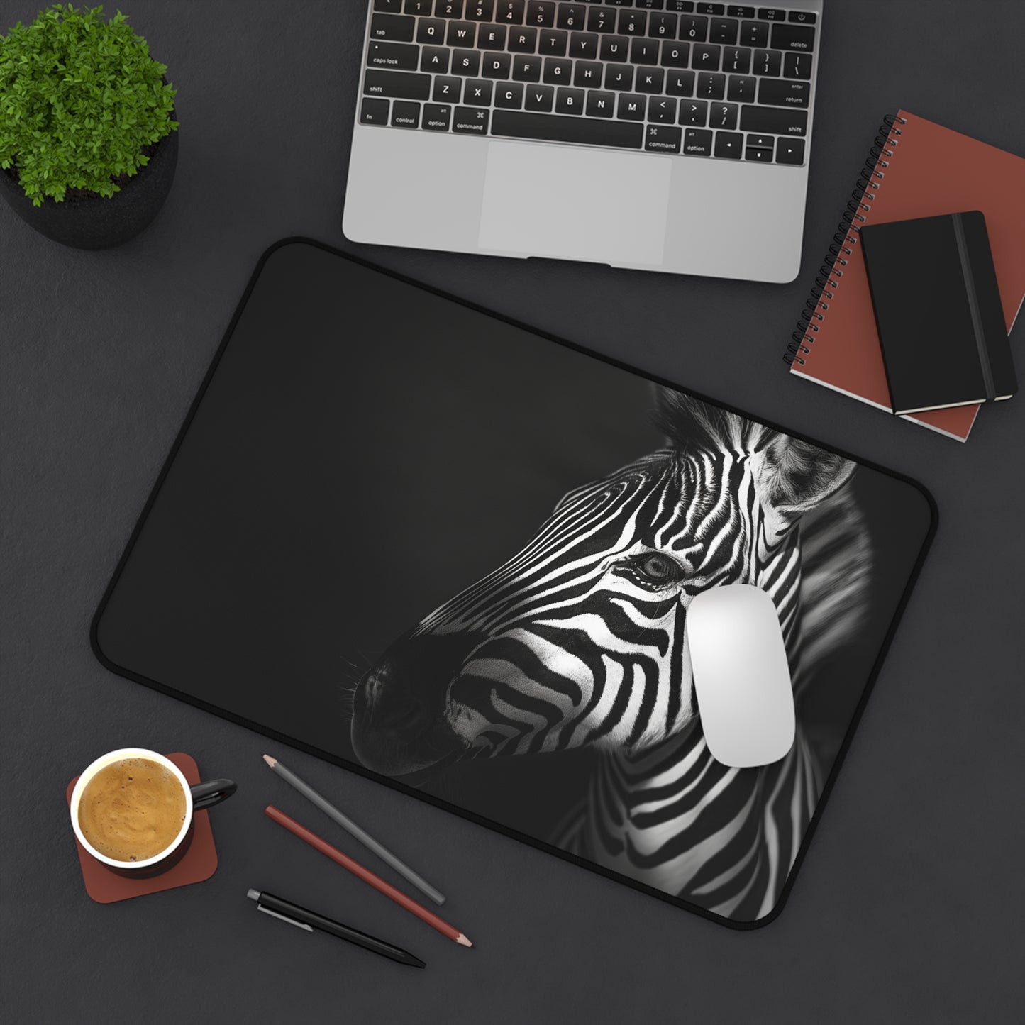 Gaming Desk Mat - Zebra Dreams