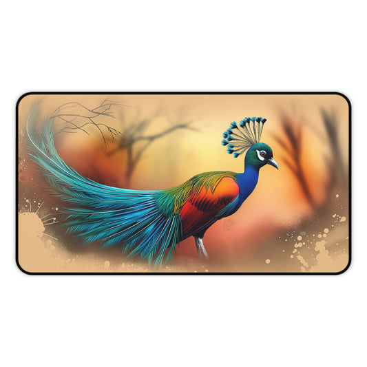 Gaming Desk Mat - Radiant Majesty: Greater Bird of Paradise