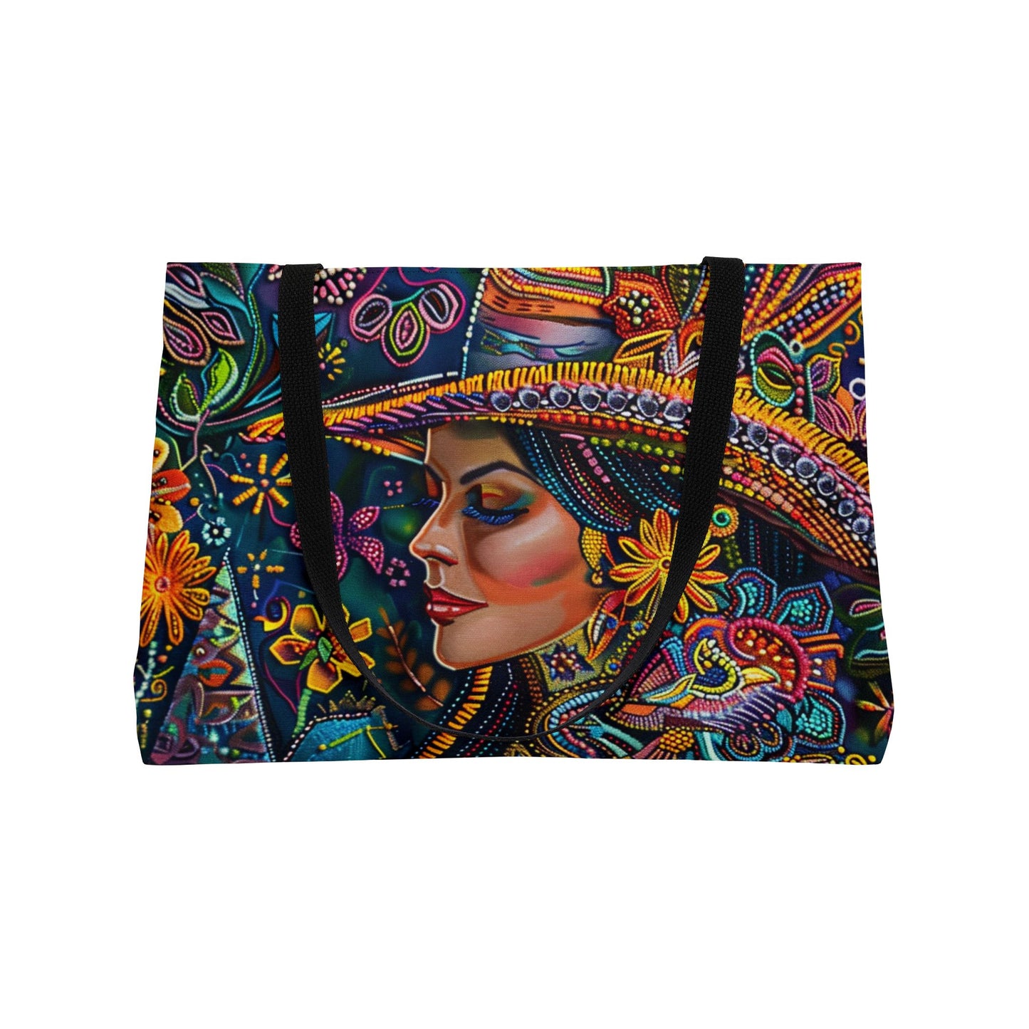 Weekender Tote Bag - Vibrant Latina Elegance
