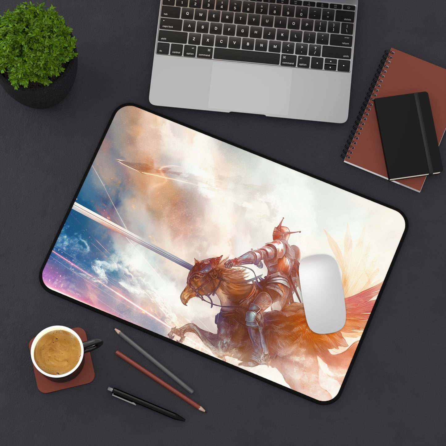Gaming Desk Mat - Heavenly Crusader