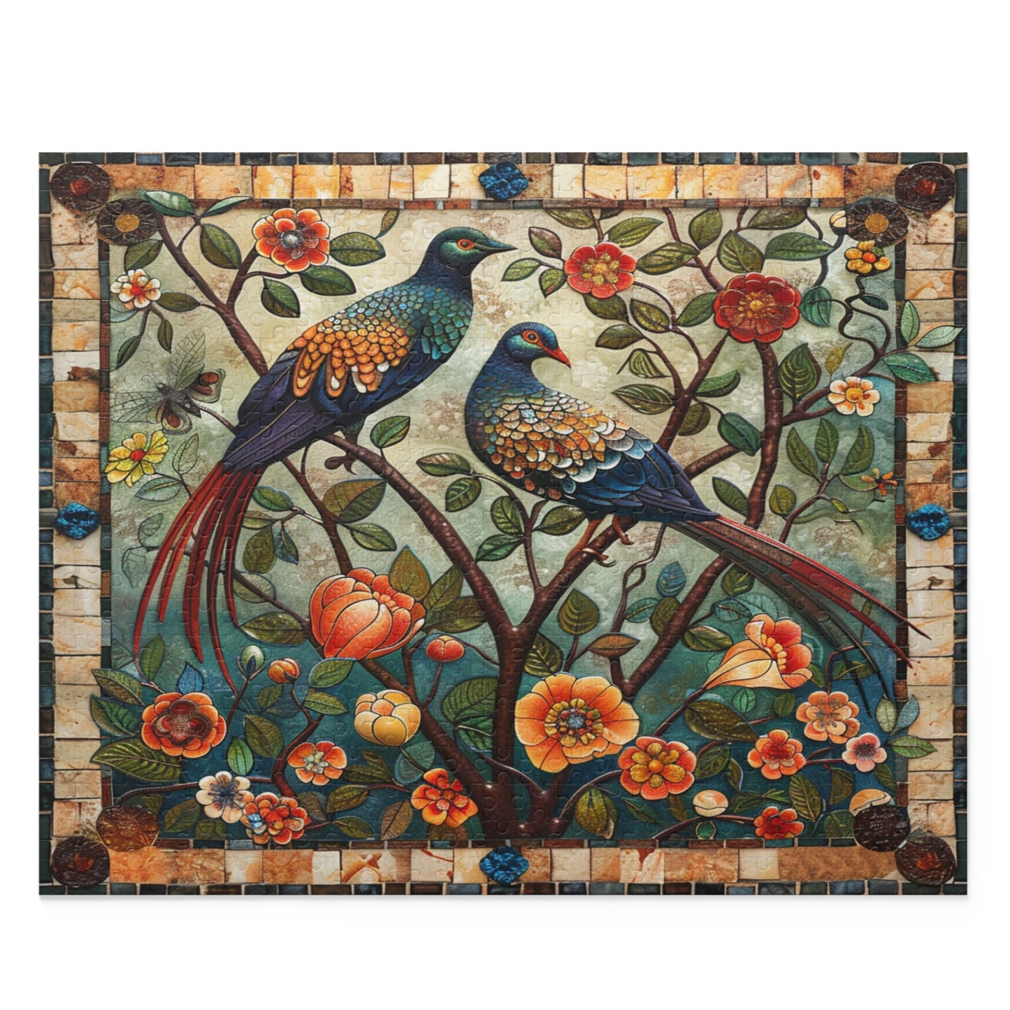 Garden Mosaic: The Elegance of Nature's Tapestry - Puzzle (120, 252, 500-Piece)