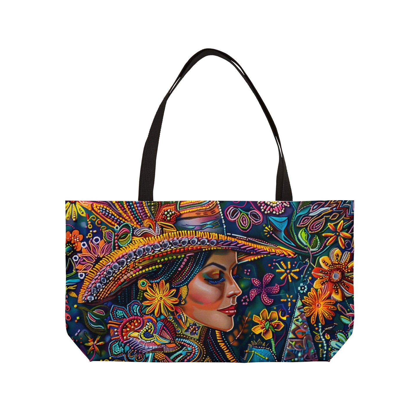 Weekender Tote Bag - Vibrant Latina Elegance