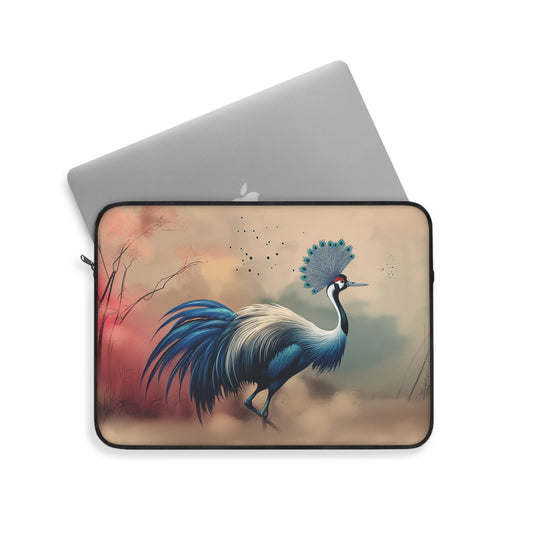 Laptop Sleeve - Majestic Grey Crowned Crane