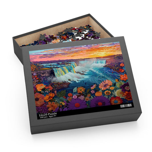 Niagara Falls: A Symphony of Water and Light - Puzzle (120, 252, 500-Piece)