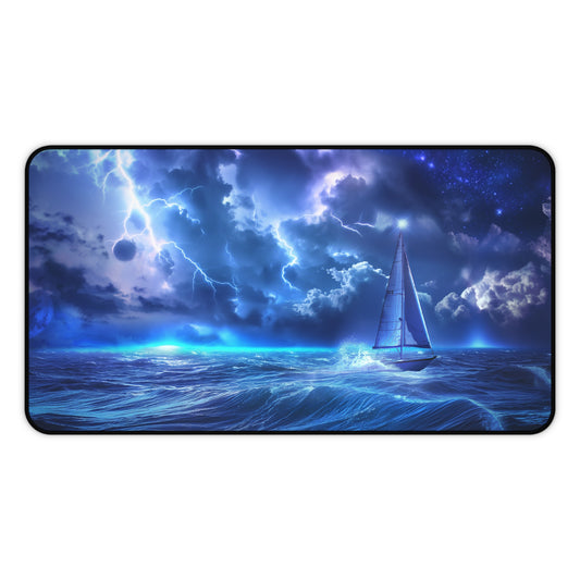Gaming Desk Mat - Voyage into the Storm