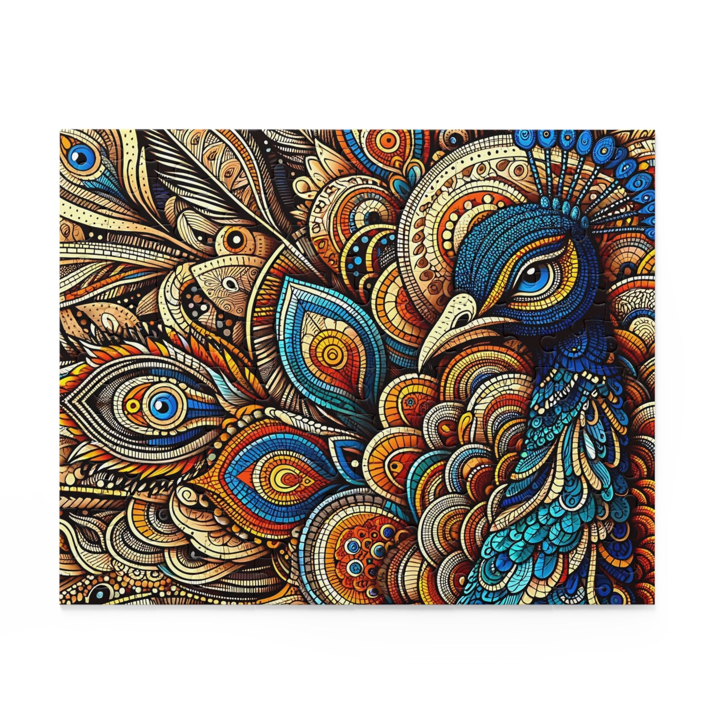Zentangle Peacock Majesty - Puzzle (120, 252, 500-Piece)