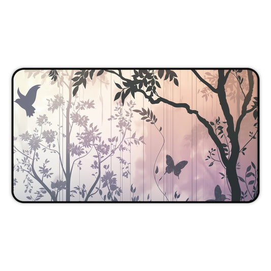 Gaming Desk Mat - Garden Silhouettes