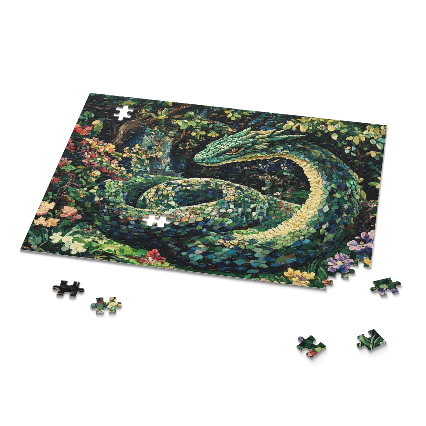 The Enchanted Basilisk Mosaic  - Puzzle (120, 252, 500-Piece)
