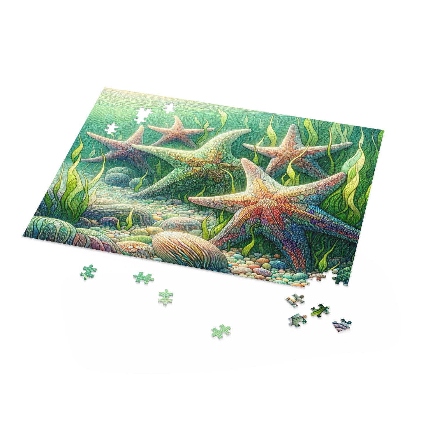 Starfish Serenity: Underwater Mosaic - Puzzle (120, 252, 500-Piece)