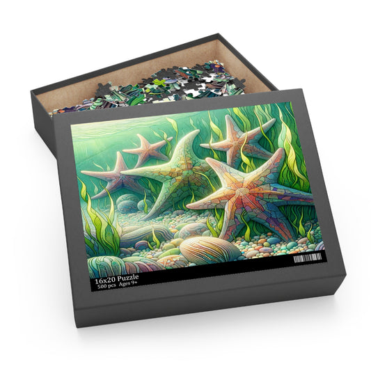 Starfish Serenity: Underwater Mosaic - Puzzle (120, 252, 500-Piece)