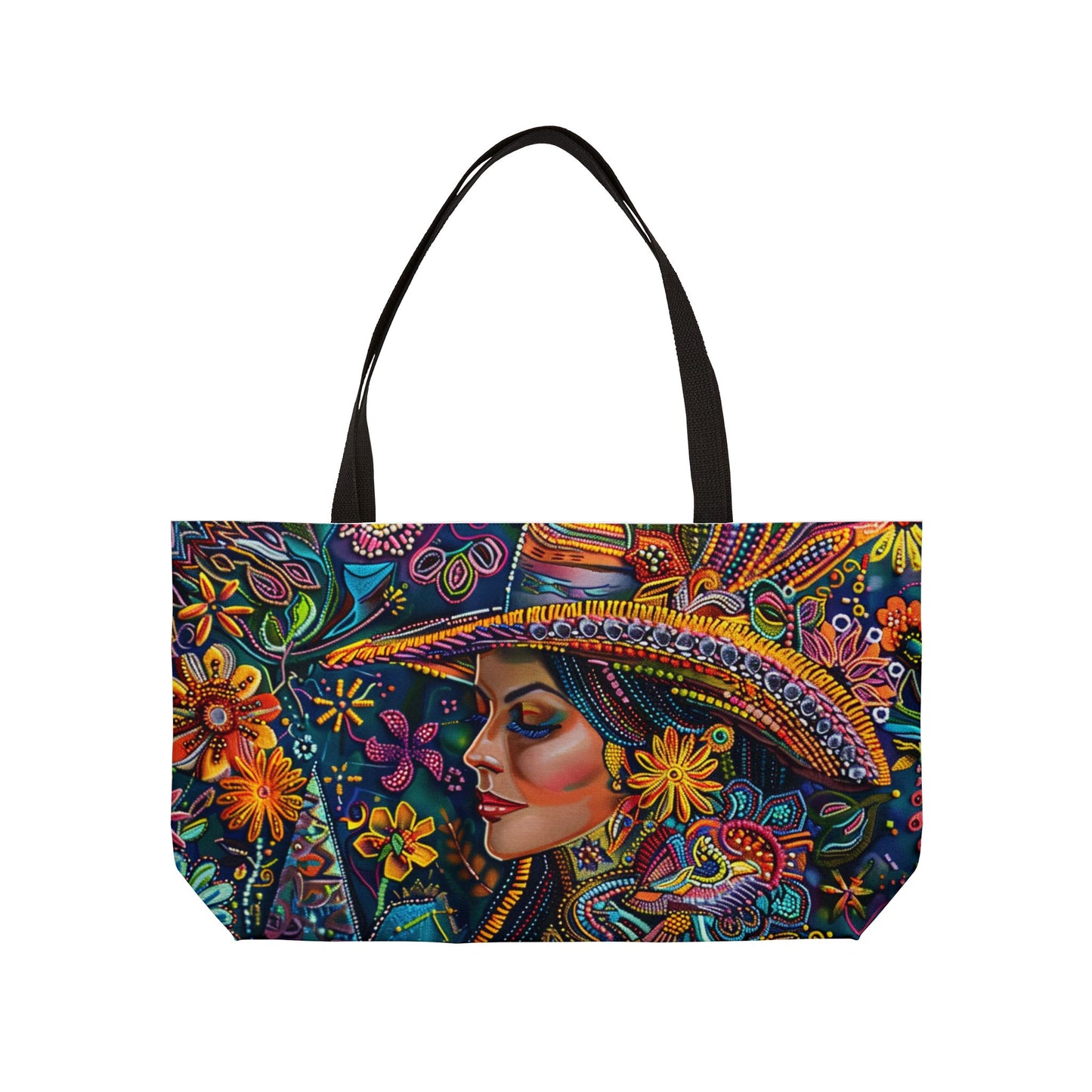 Weekender Tote Bag - Vibrant Latina Elegance