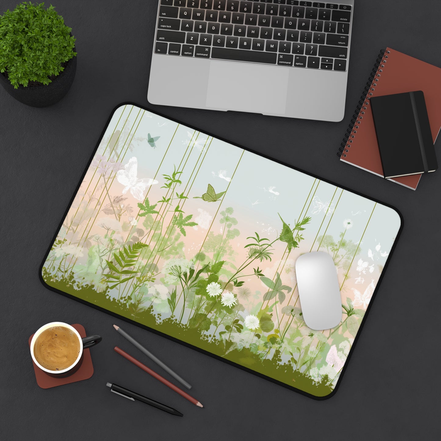 Gaming Desk Mat - Whimsical Garden