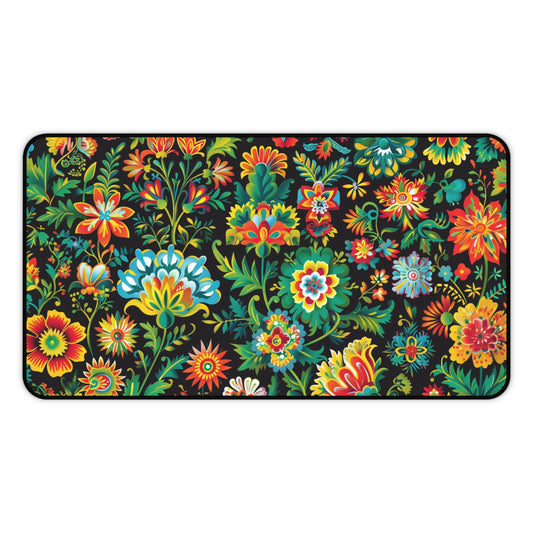 Gaming Desk Mat - Floral Fiesta