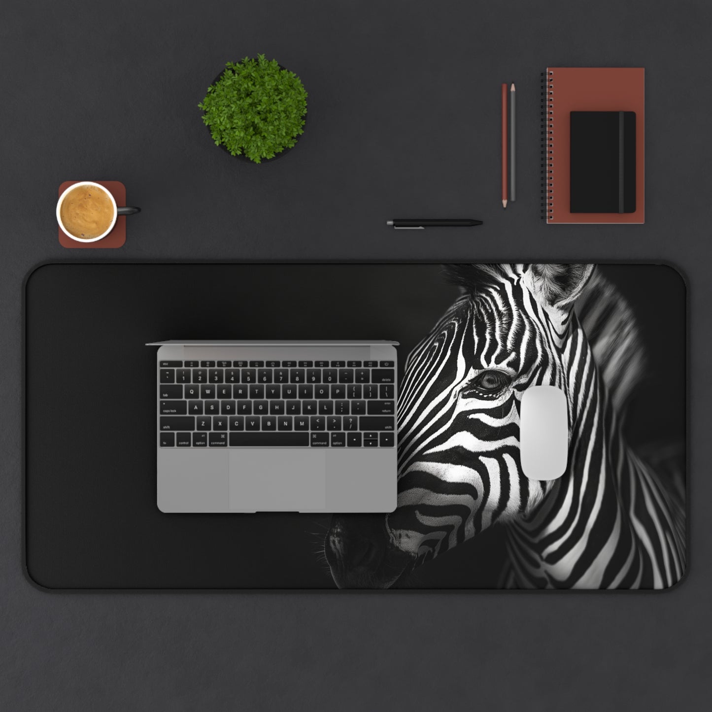 Gaming Desk Mat - Zebra Dreams