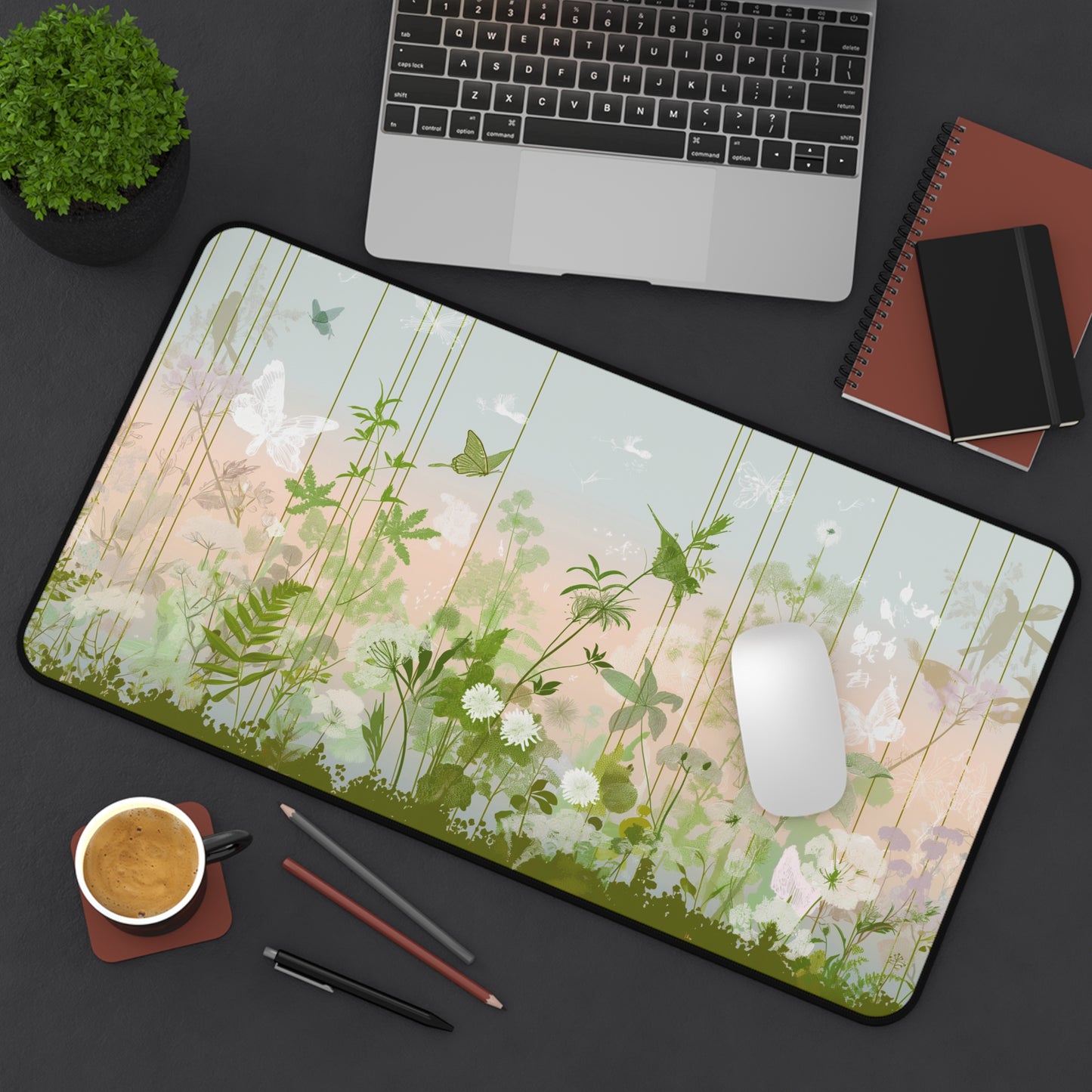 Gaming Desk Mat - Whimsical Garden