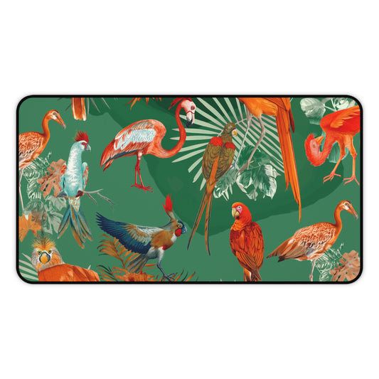 Gaming Desk Mat - Tropical Aviary