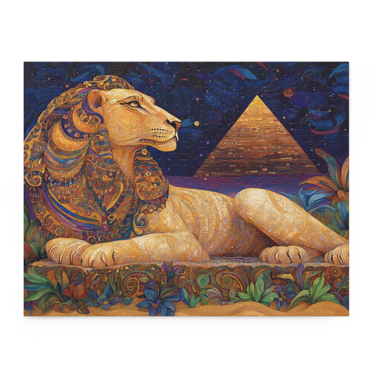 The Majestic Sphinx Mosaic - Puzzle (120, 252, 500-Piece)