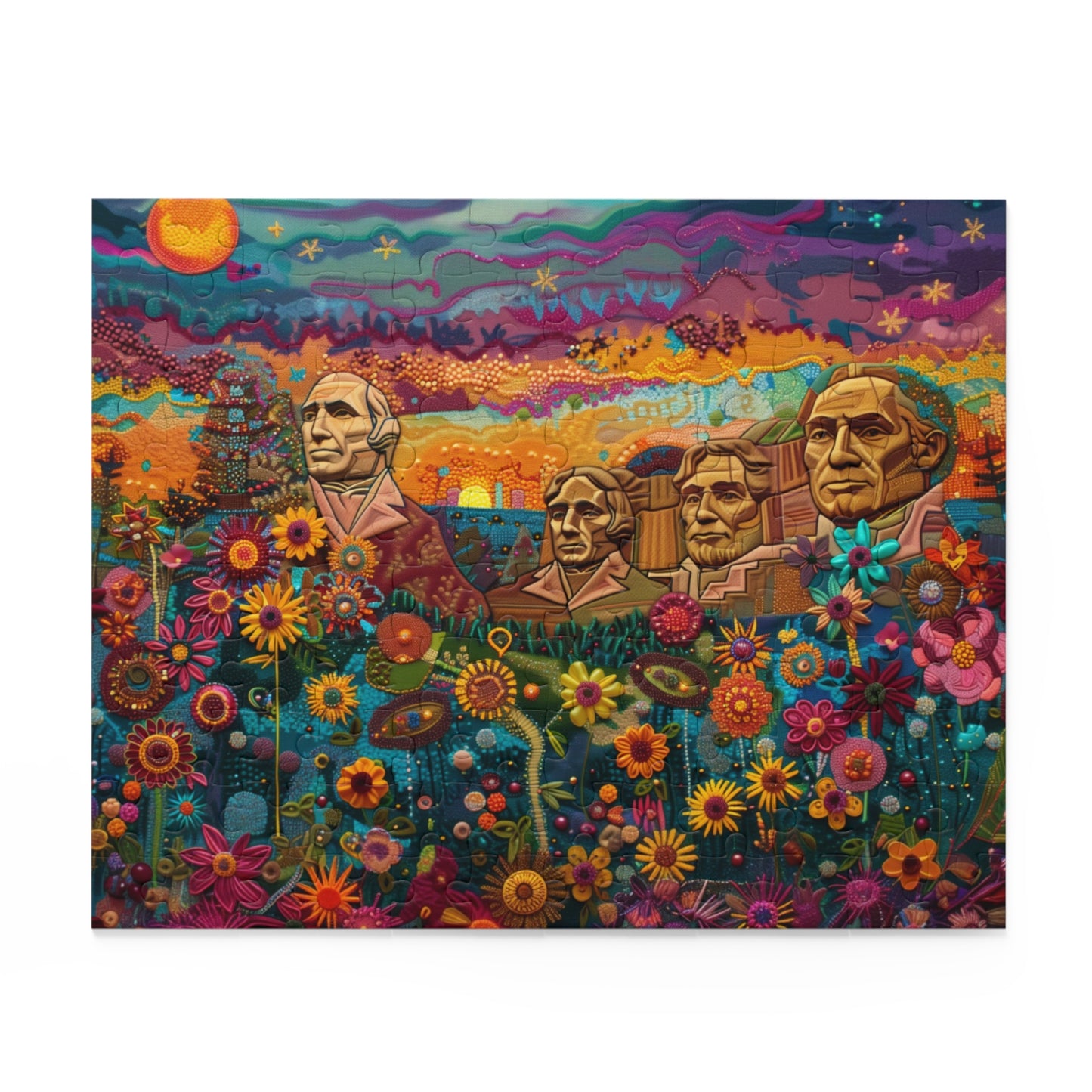 Mount Rushmore in Bloom - Puzzle (120, 252, 500-Piece)