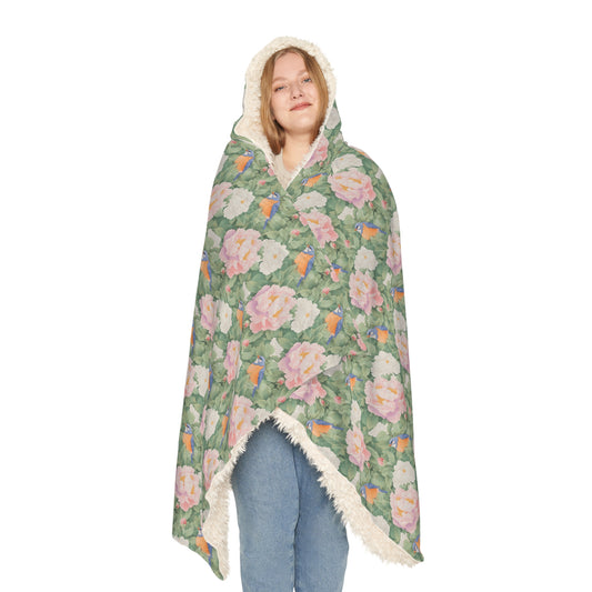 Hooded Snuggle Blanket: Sherpa or Fleece - Dream Blooms