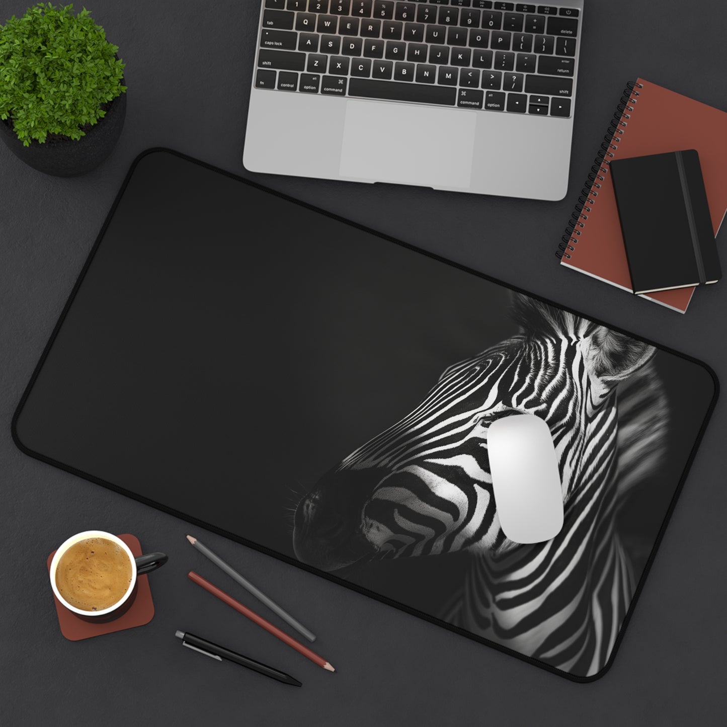 Gaming Desk Mat - Zebra Dreams