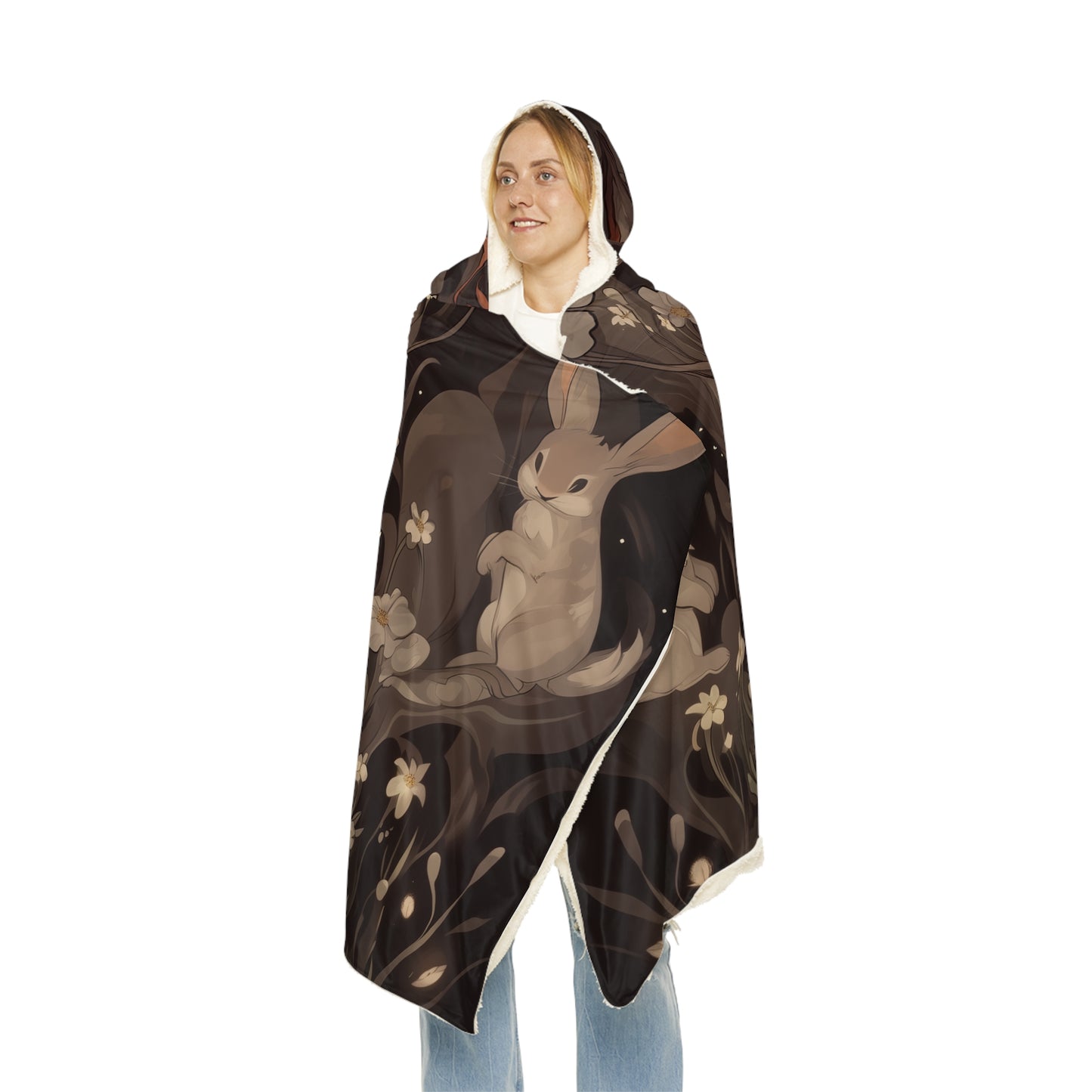 Hooded Snuggle Blanket: Sherpa or Fleece - Mystic Watcher