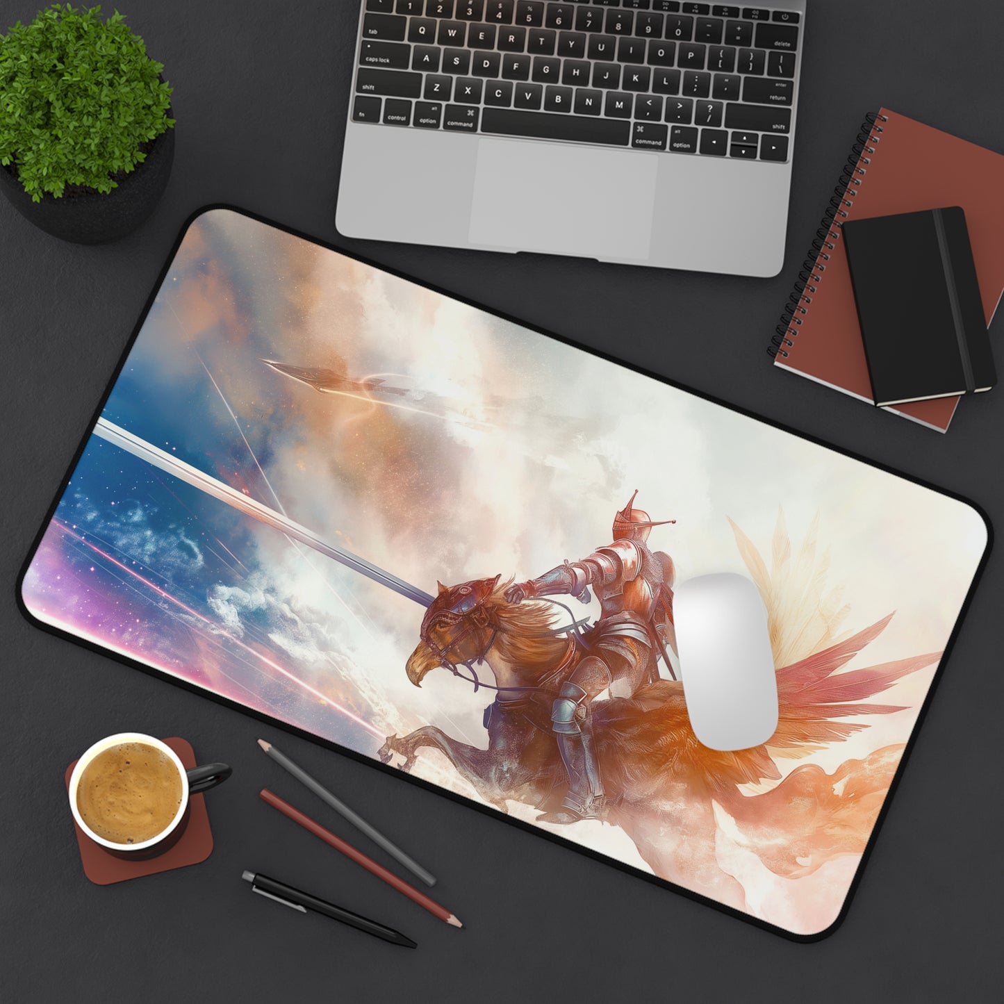 Gaming Desk Mat - Heavenly Crusader