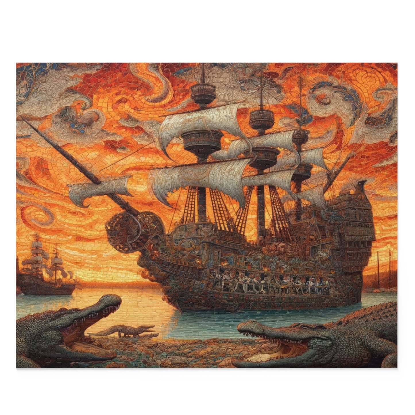 Pirate's Odyssey: Mosaic Seas - Puzzle (120, 252, 500-Piece)