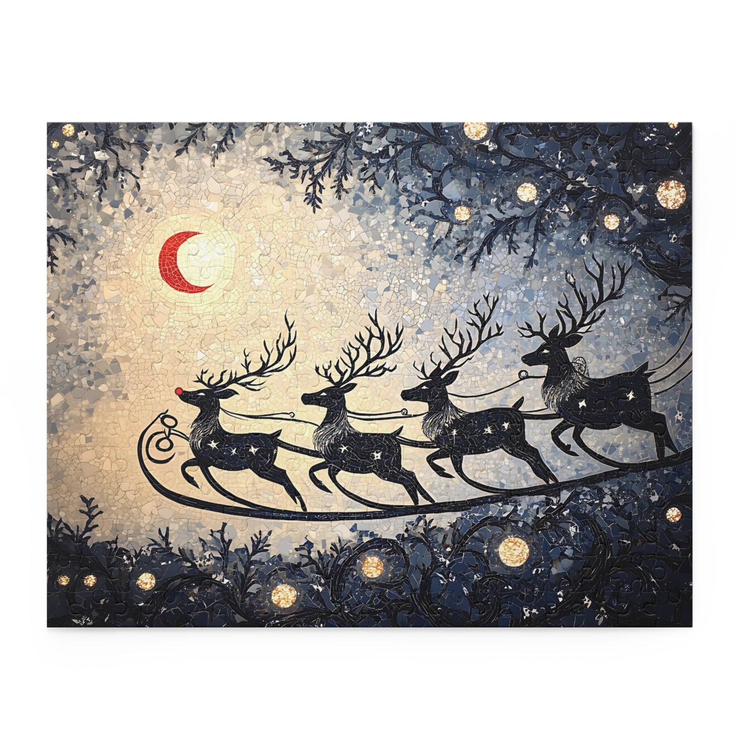 Starlit Sleigh - Custom Jigsaw Puzzle (120, 252, 500-Piece)