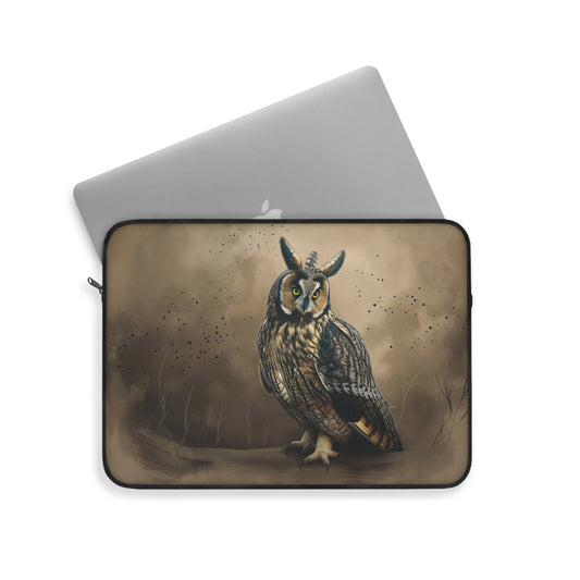 Laptop Sleeve - Mystic Gaze of the Long-Eared Owl
