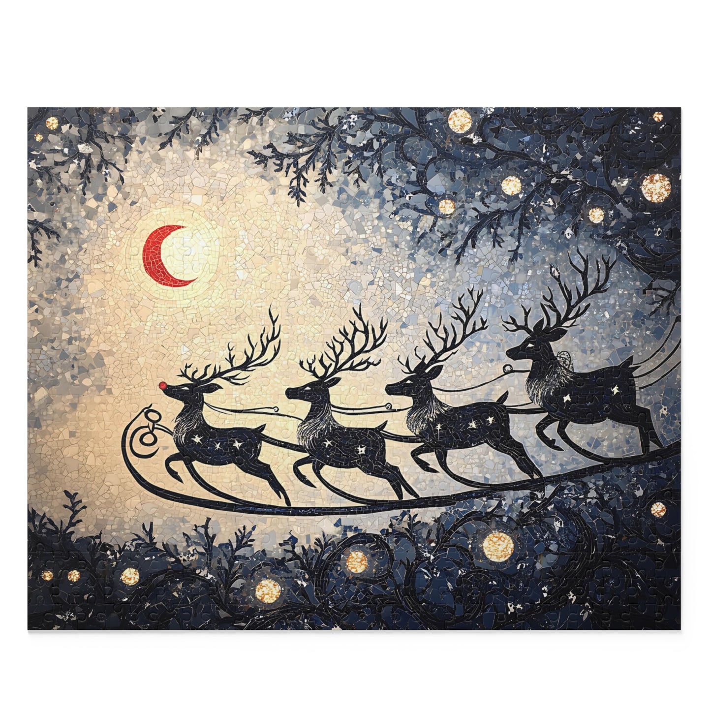Starlit Sleigh - Custom Jigsaw Puzzle (120, 252, 500-Piece)