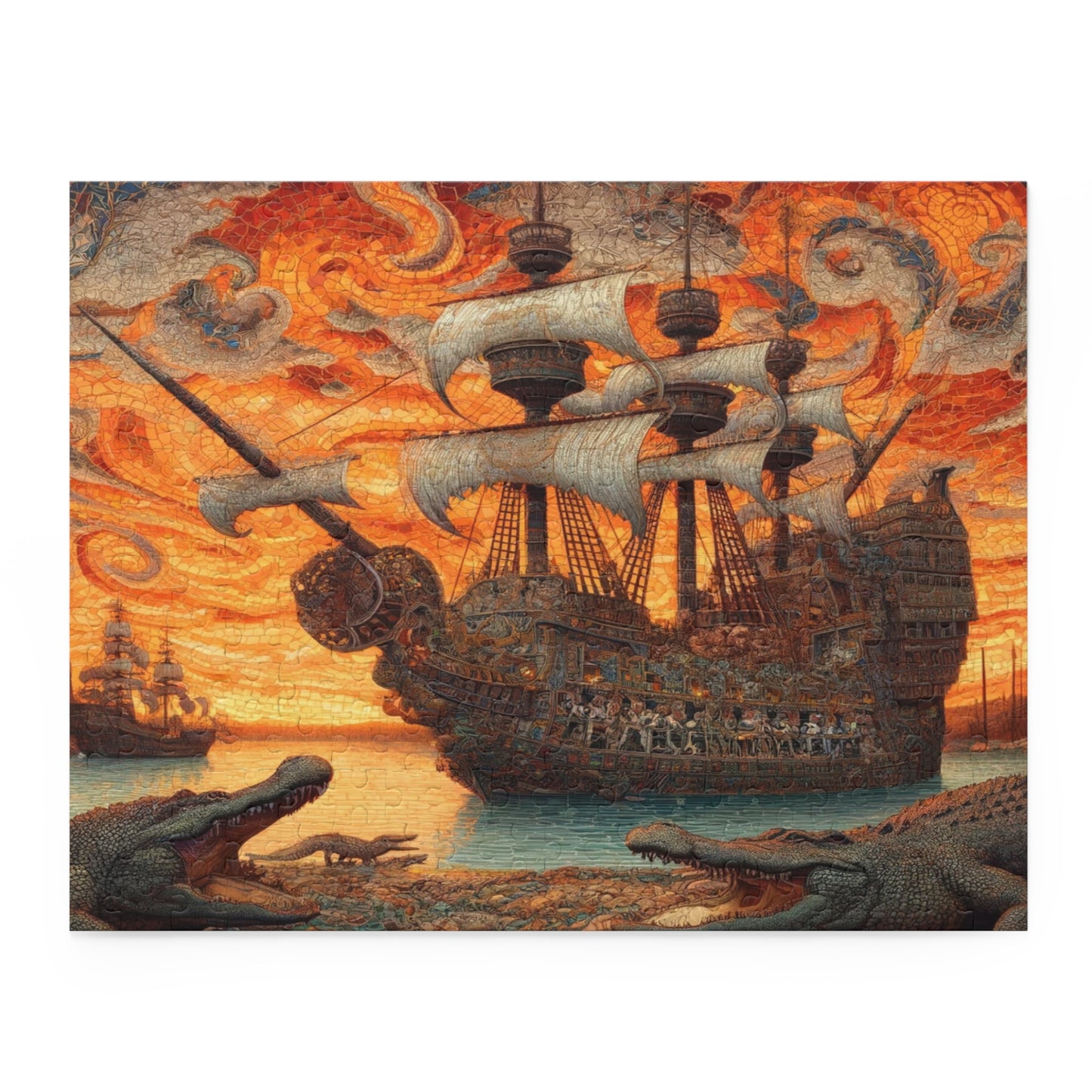 Pirate's Odyssey: Mosaic Seas - Puzzle (120, 252, 500-Piece)