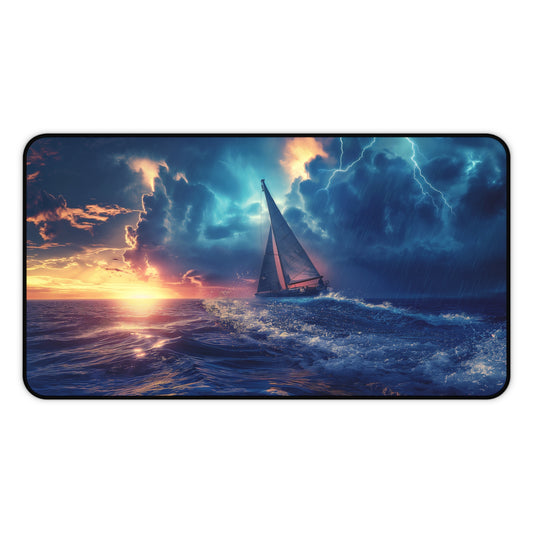 Gaming Desk Mat - Sailing into the Storm