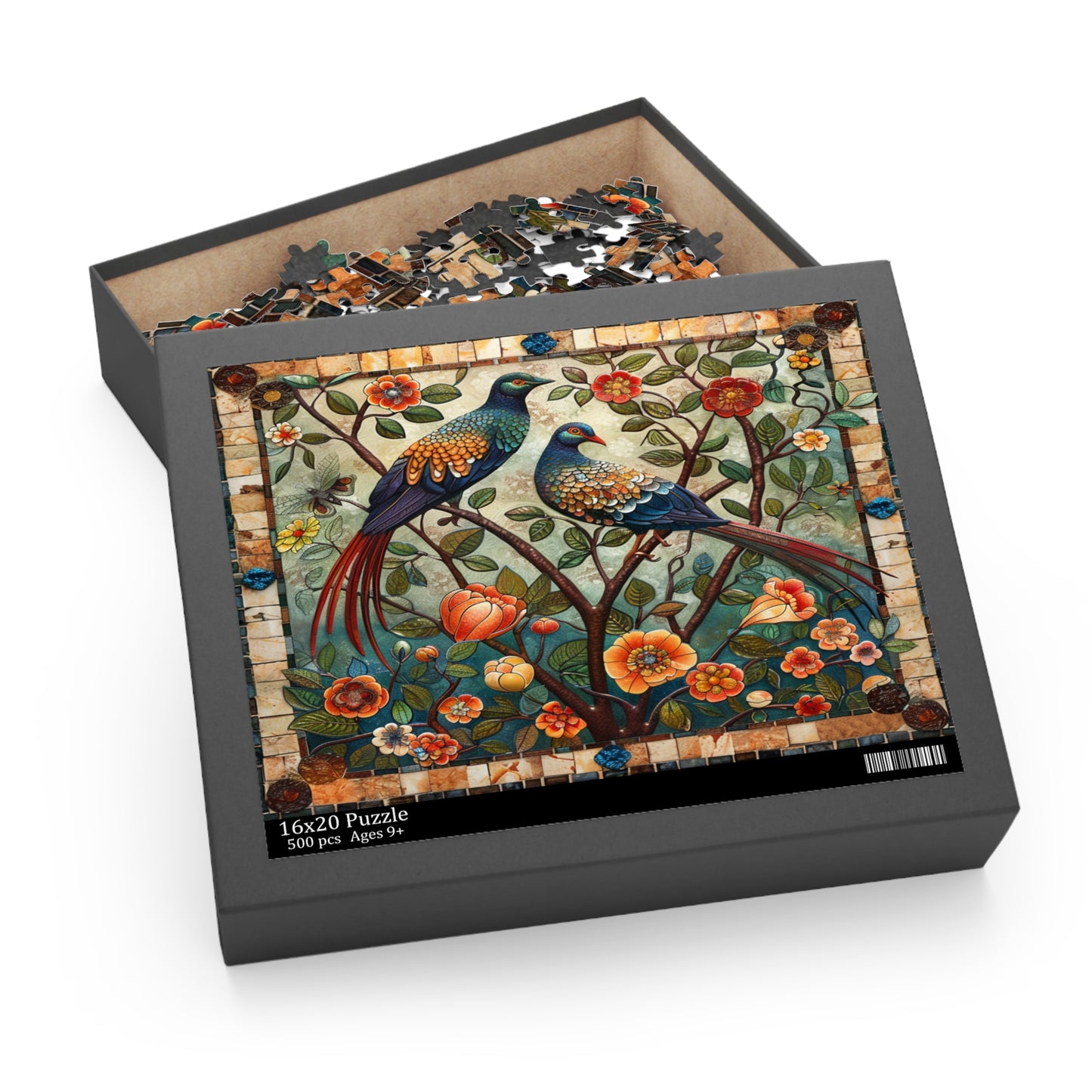 Garden Mosaic: The Elegance of Nature's Tapestry - Puzzle (120, 252, 500-Piece)