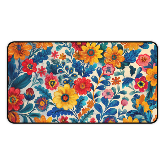 Gaming Desk Mat - Colorful Garden