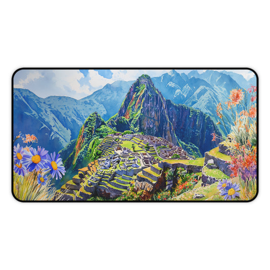 Gaming Desk Mat - Majestic Machu Picchu Vista
