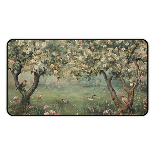 Gaming Desk Mat - Springtime in the Orchard