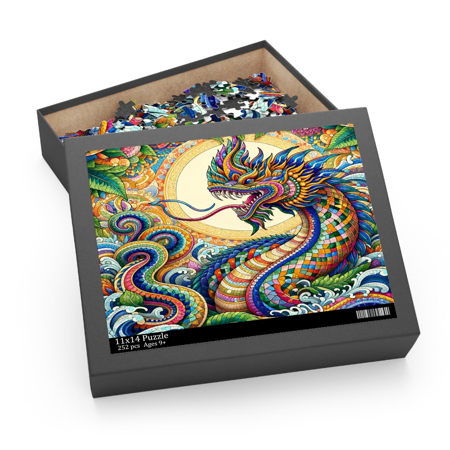 Naga's Realm: A Colorful Odyssey - Puzzle (120, 252, 500-Piece)