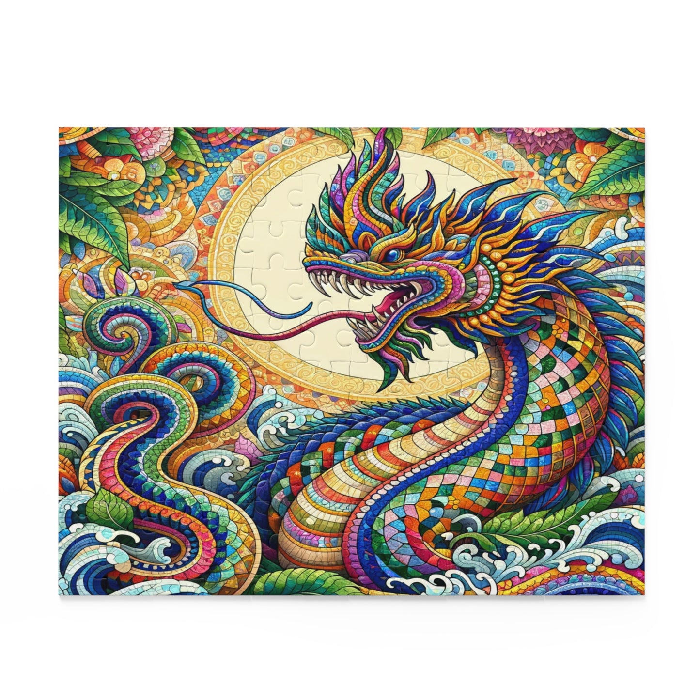 Naga's Realm: A Colorful Odyssey - Puzzle (120, 252, 500-Piece)