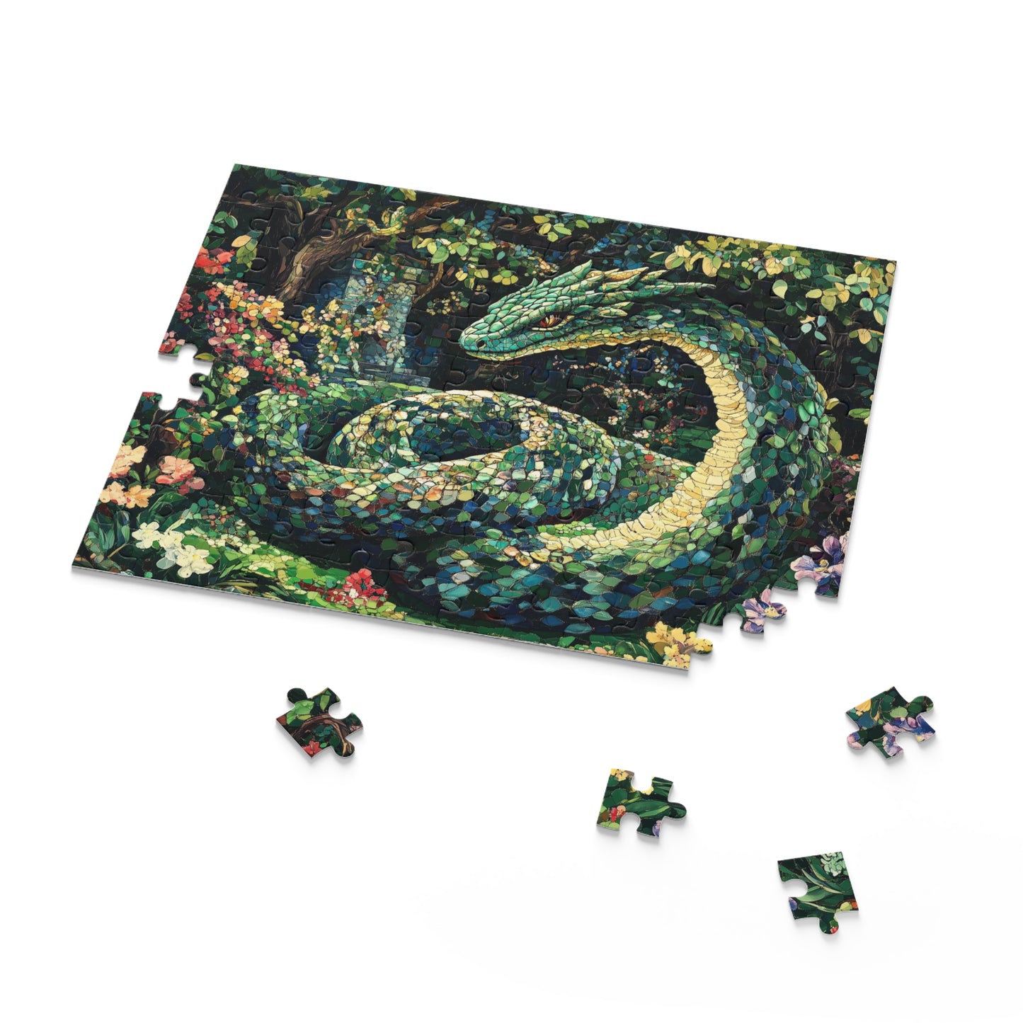 The Enchanted Basilisk Mosaic  - Puzzle (120, 252, 500-Piece)