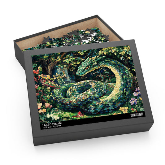 The Enchanted Basilisk Mosaic  - Puzzle (120, 252, 500-Piece)