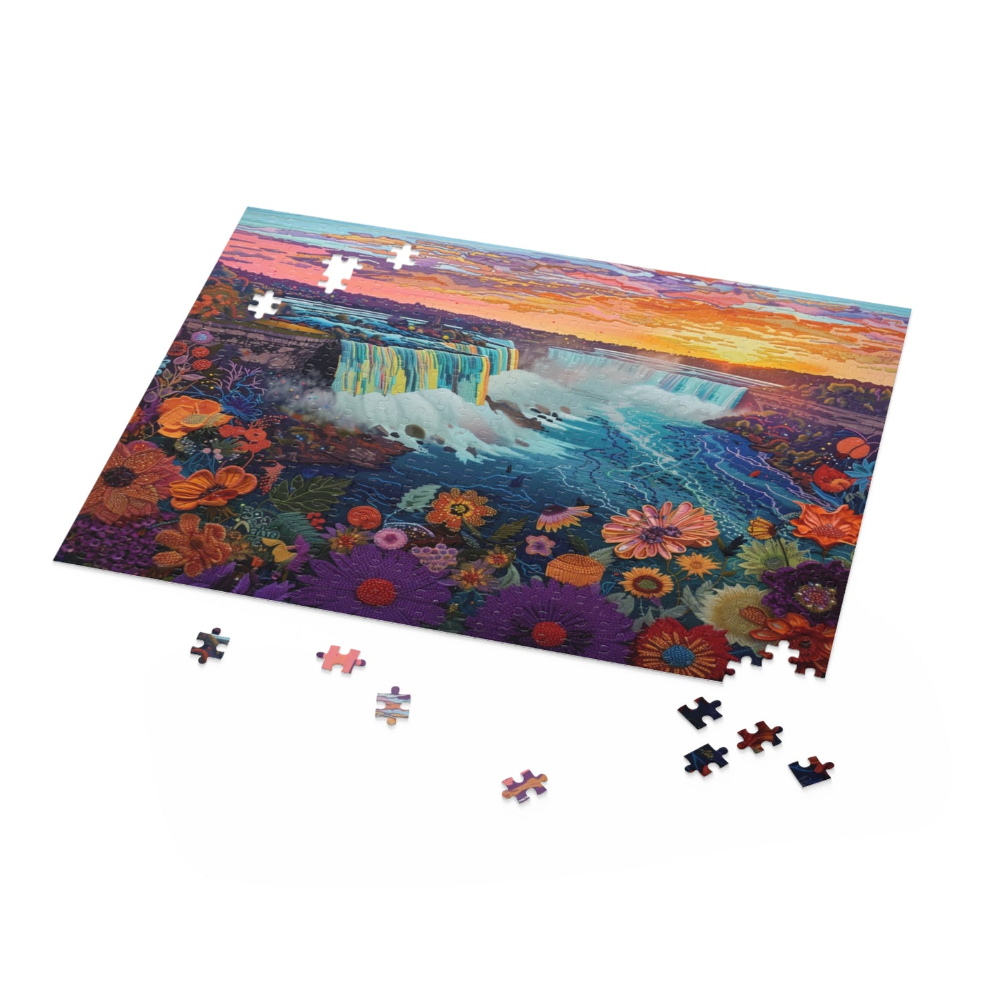 Niagara Falls: A Symphony of Water and Light - Puzzle (120, 252, 500-Piece)