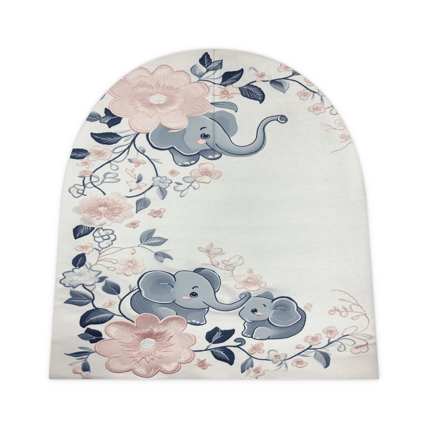 Custom Baby Beanie: Elephant Bliss Infant Beanie