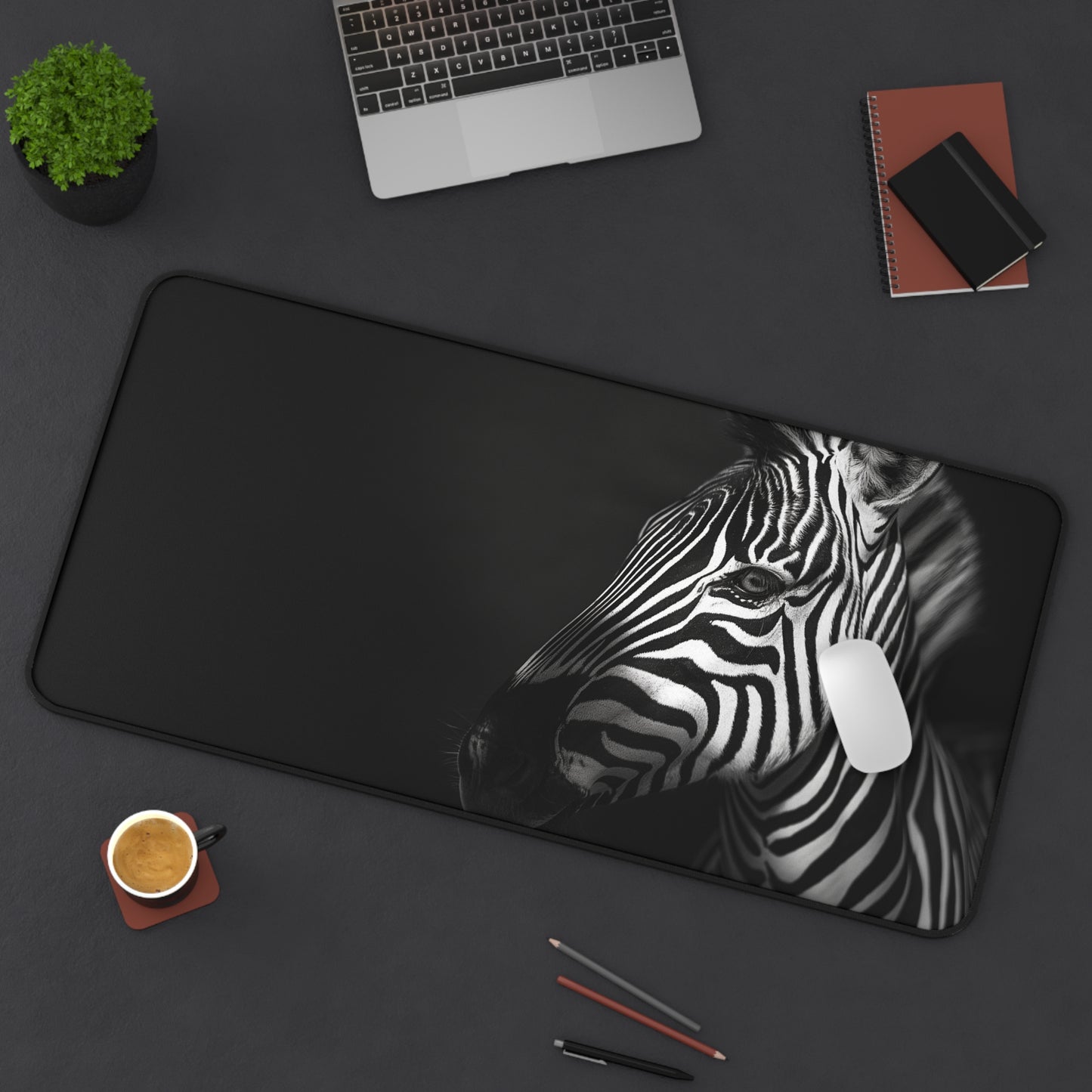 Gaming Desk Mat - Zebra Dreams