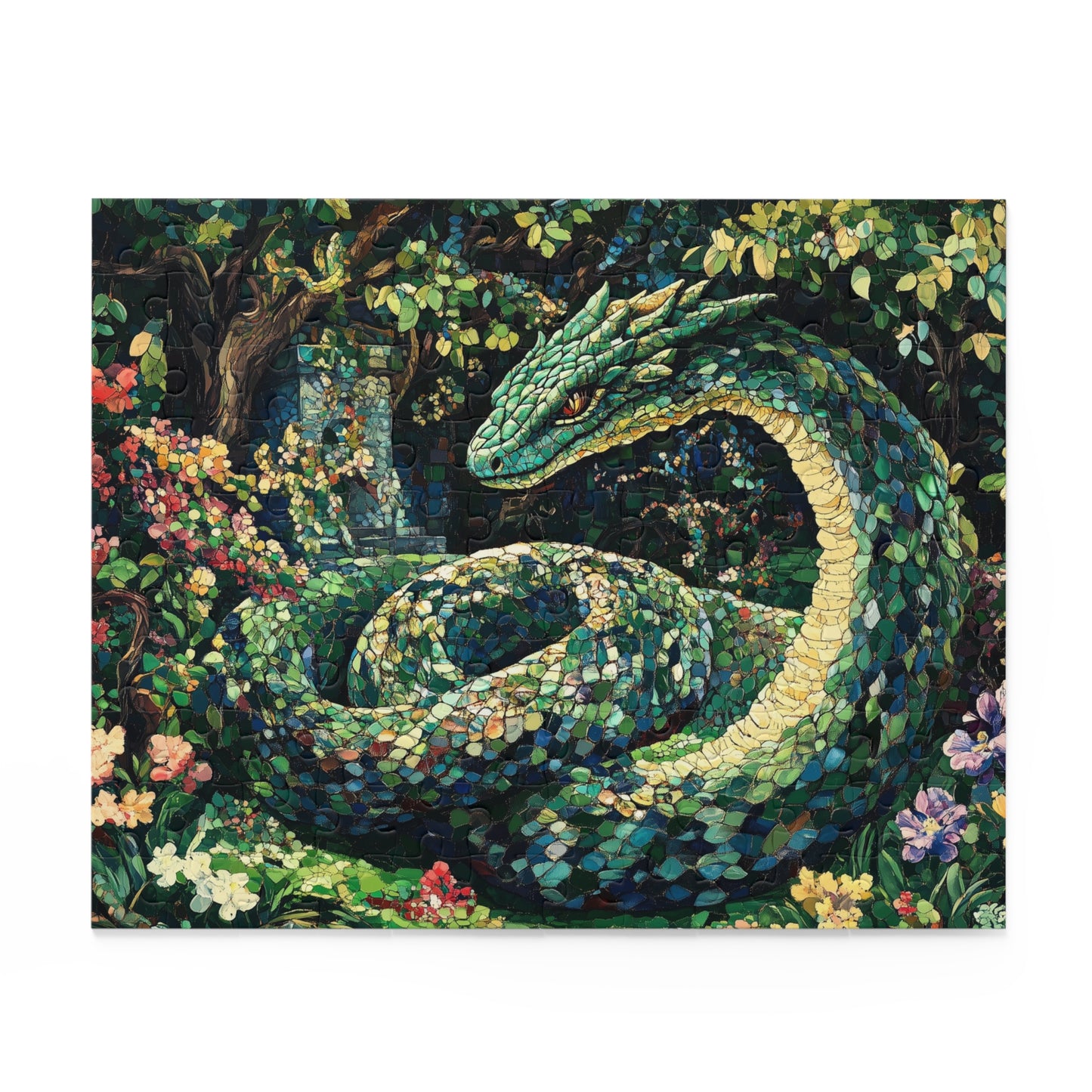 The Enchanted Basilisk Mosaic  - Puzzle (120, 252, 500-Piece)