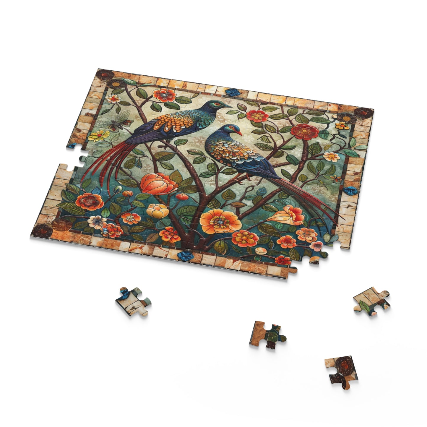 Garden Mosaic: The Elegance of Nature's Tapestry - Puzzle (120, 252, 500-Piece)