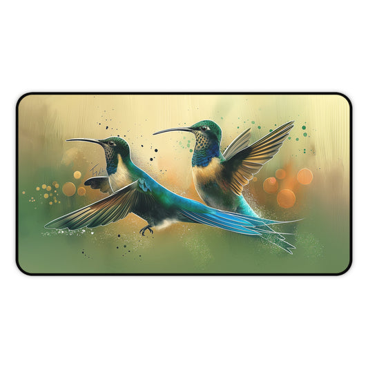 Gaming Desk Mat - Dazzling Hummingbirds