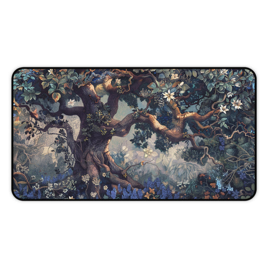 Gaming Desk Mat - Enchanted Garden of Whispers